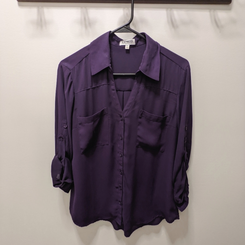 Large Purple Express Portifino Shirt